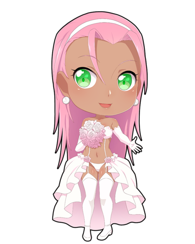 Sticker « Bride Cyochan (chibi) »